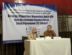 Terkait Hasil Pemilu 2024, Survei LSI Denny JA : 89,8 Persen Masyarakat Sepakat Prabowo-Gibran Pemenang Pilpres