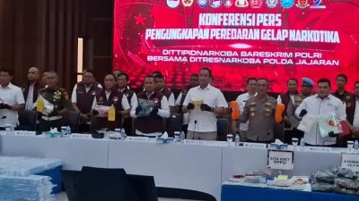 Bareskrim Polri Ungkap 38.934 Kasus Narkoba, 51.763 Orang Termasuk 157 WNA Ditetapkan Tersangka