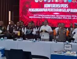 Bareskrim Polri Ungkap 38.934 Kasus Narkoba, 51.763 Orang Termasuk 157 WNA Ditetapkan Tersangka