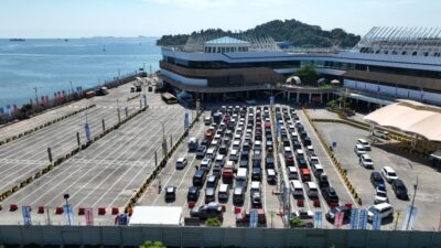 Wakapolri Tinjau Arus Mudik via Udara, Lalu Lintas Merak–Bakauheni Kondusif